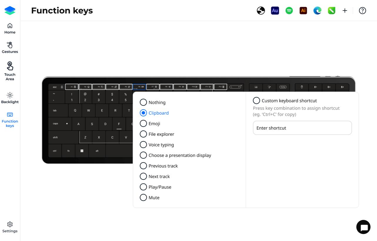 Function keys