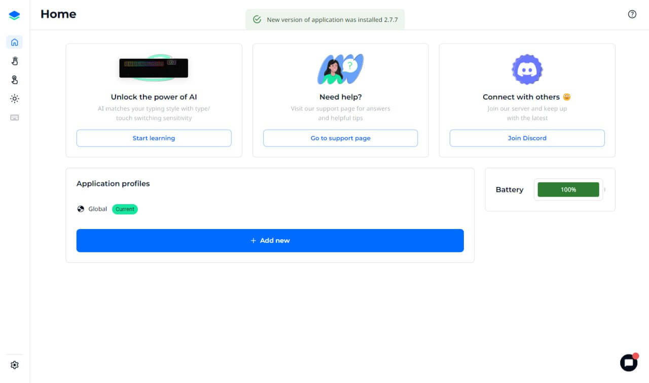 Create custom settings profiles for your applications